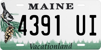 ME license plate 4391UI
