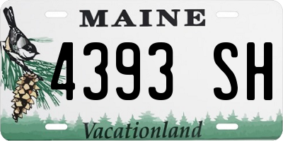 ME license plate 4393SH