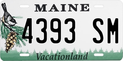 ME license plate 4393SM