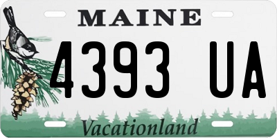 ME license plate 4393UA
