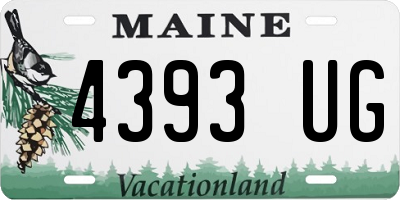 ME license plate 4393UG