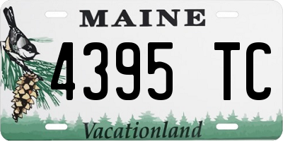 ME license plate 4395TC
