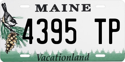 ME license plate 4395TP