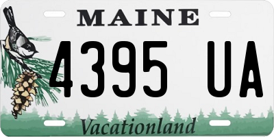 ME license plate 4395UA
