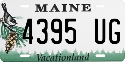 ME license plate 4395UG