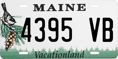 ME license plate 4395VB