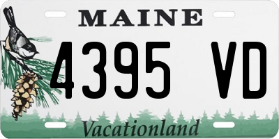 ME license plate 4395VD