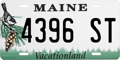 ME license plate 4396ST