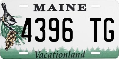 ME license plate 4396TG