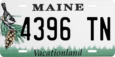 ME license plate 4396TN