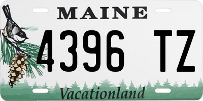 ME license plate 4396TZ