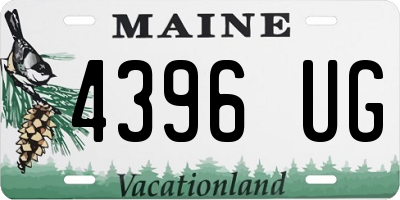 ME license plate 4396UG