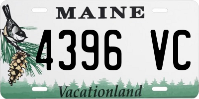 ME license plate 4396VC