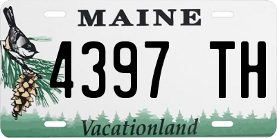 ME license plate 4397TH