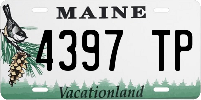 ME license plate 4397TP