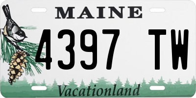 ME license plate 4397TW