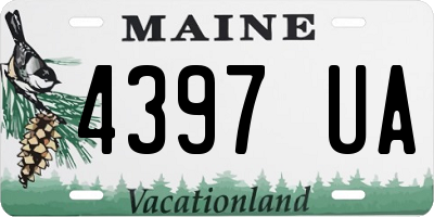 ME license plate 4397UA