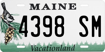 ME license plate 4398SM
