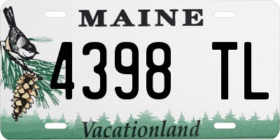 ME license plate 4398TL