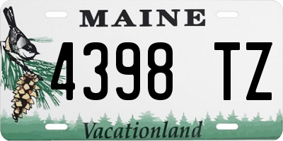 ME license plate 4398TZ