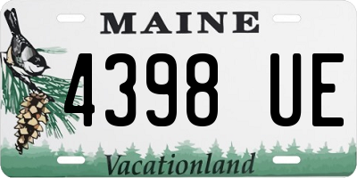 ME license plate 4398UE