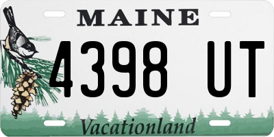 ME license plate 4398UT