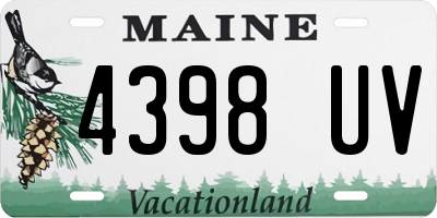 ME license plate 4398UV