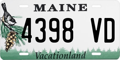 ME license plate 4398VD