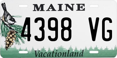 ME license plate 4398VG