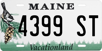 ME license plate 4399ST