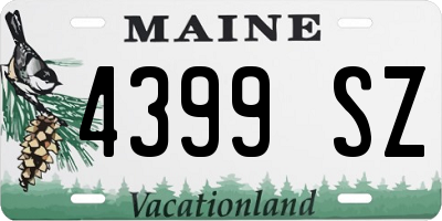 ME license plate 4399SZ