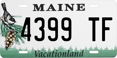 ME license plate 4399TF