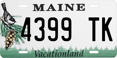 ME license plate 4399TK
