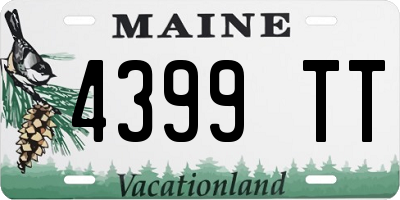 ME license plate 4399TT