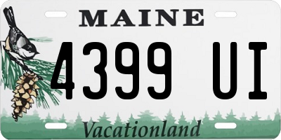 ME license plate 4399UI