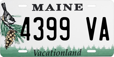 ME license plate 4399VA