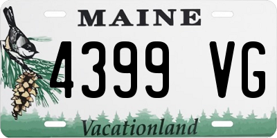 ME license plate 4399VG