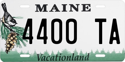 ME license plate 4400TA