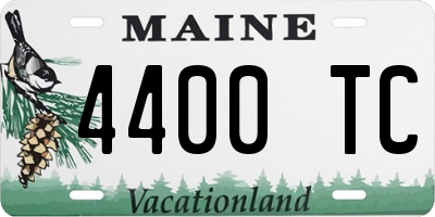 ME license plate 4400TC