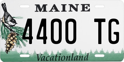 ME license plate 4400TG