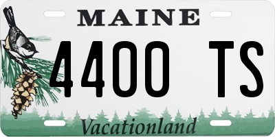 ME license plate 4400TS