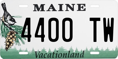 ME license plate 4400TW