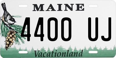 ME license plate 4400UJ