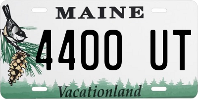 ME license plate 4400UT