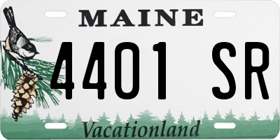 ME license plate 4401SR