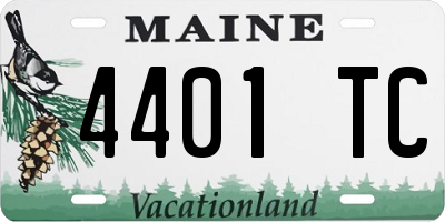 ME license plate 4401TC