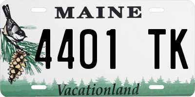 ME license plate 4401TK