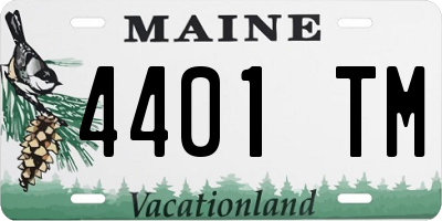 ME license plate 4401TM