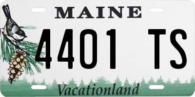 ME license plate 4401TS
