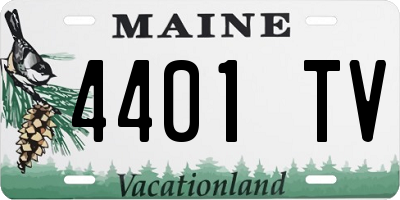 ME license plate 4401TV